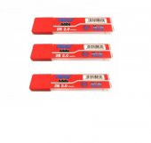 Kalem Ucu 2.0mm 2B Mikro 2B Kalem Ucu 2mm Kırmızı 3 Adet - 1