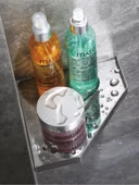 304 Paslanmaz Çelik Köşe Rafı - Deliksiz - 304-C Geniş Siyah (Yapışkanlı Çivi) thumbnail 5