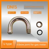 Gaz Sayacı Dirsek Bağlantısı - L Tipi Kısa 9.5cm - 3