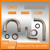 Gaz Sayacı Dirsek Bağlantısı - L Tipi Kısa 9.5cm - 5