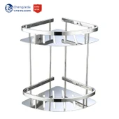 304 Paslanmaz Çelik Banyo Rafı - Tek Katmanlı Tripod Deliksiz - 2