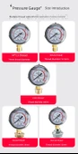 Basınç Ölçer 0-1.0MPA Standart 1/2 inç Diş thumbnail 8