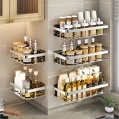 304 Paslanmaz Çelik Tuvalet Rafı - Kalınlaştırılmış 304 Uzun 40 Çubuklu 4 Kancalı thumbnail 3