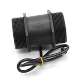 2" Su Akış Sensörü Hall Flowmetre DN50 Tarla Sulama Türbin Debimetre - DN50 Siyah, SM Fiş 50cm Kablo thumbnail 4