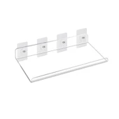 Şeffaf Akrilik Duvar Rafı - Deliksiz - B 20-15cm - Çivisiz Etiketli - 6