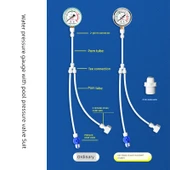 Darbeye Dayanıklı Su Basıncı Test Cihazı - 0-16kg * 4 Dakika İç/Dış Dişli + Basınç Tahliye Valfi - 3