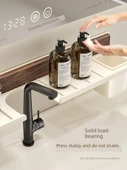 Ceviz Banyo Rafı - Kuzey Amerika Siyah Ceviz Süt Beyazı 60cm - 4