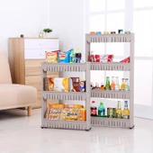 Mutfak Banyo Kapı Arkası Rafı - 3 Katlı - Beyaz (54x12x71cm) - 2