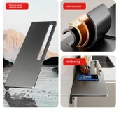 Paslanmaz Çelik Banyo Rafı - Süt Beyazı - 60cm - Kalınlaştırılmış Genişletilmiş thumbnail 9