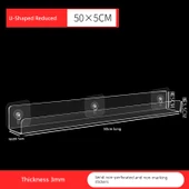 Deliksiz Akrilik Tuvalet Rafı - U Şekilli Daraltılmış 5x50 thumbnail 1