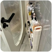 Mutfak Banyo Kapı Arkası Rafı - Üç Katlı Gri (54*12*71cm) - 3