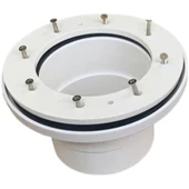 PVC Zemin Süzgeci Su Geçirmez Kumaş - 75mm Yan Sıra Balık Flanşı (2.5 inç) - 6