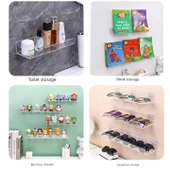 Deliksiz Akrilik Tuvalet Rafı - U Şekilli Daraltılmış 5x50 thumbnail 4