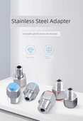 M20x1.5 M14x1.5 Basınç Ölçer Adaptörü - Haki Yeşil (İç M20X1.5 - Dış PT3/8) - 4