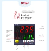 TC4L Dijital PID Sıcaklık Kontrol Cihazı - 4-20mA Çıkışı, Ana Kontrol Rölesi - 8