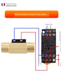 DN15 DN20 Bakır Manyetik Su Akış Anahtarı - 4.2 Metre AC110V + Oturaklı - 6