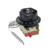 AC16A Termostat Kontrol Cihazı - Siyah Kapak 30-110 Kırmızı 2 Açılı - 9