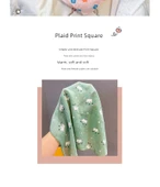 Kare Desenli Çocuk Fular - Çilek Desenli Pembe thumbnail 8