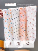 Kare Desenli Çocuk Fular - Çilek Desenli Pembe thumbnail 6