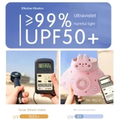 Çocuk Güneş Enerjili Fanlı Şapka - Beyaz Ayı 500mAh - 4
