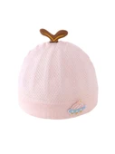 Bebek Yazlık Pamuklu Fileli Şapka - Pembe - M (3-6 Ay) thumbnail 6