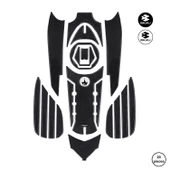 Pulsar NS 200 2024 ile Uyumlu Kaydırmaz 6D Karbon 20 Parça Tank Pad Seti GC36 thumbnail 1