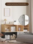 Minimalist Depolama Rafı Kitaplık - Büyük Beyaz Katmanlı Kapaklı - 4