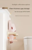 Deliksiz Banyo Terlik Rafı - Krem - 50cm - Çift Katlı - 9
