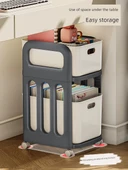 Çıkarılabilir Okul Çantası Rafı - Yeni Krem Renk 2 Katlı, Çok Fonksiyonlu Pegboard Aksesuarlı - 5