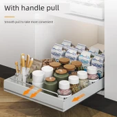 Çekmeceli Evye Altı Rafı - Beyaz - 25x40x6 cm thumbnail 4