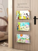 Duvara Monte Akrilik Kitaplık - 3'lü Paket + İz Bırakmayan Yapıştırıcı - 4