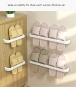 Deliksiz Banyo Terlik Rafı - Tek ve Çiftli 2'li Paket - 10