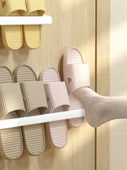 Deliksiz Banyo Terlik Rafı - Tek ve Çiftli 2'li Paket - 4