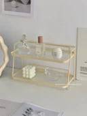 Çift Katmanlı Masaüstü Organizer - Süt Sarısı PET Laminant - 2