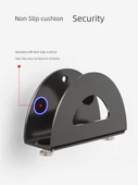 Ayarlanabilir Metal TV Kutusu/Router Duvar Rafı - Siyah - 3