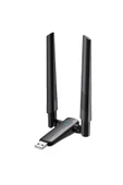 TrkTech Çift Antenli AX1800 Mbps Wifi6 Çift Antenli Yüksek Kazançlı Kablosuz USB Adaptörü - 1