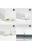 Cata Ct-2468 T5 Bant Armatürü Eklenebilir Anahtarlı 15W Ledli Beyaz Kasa Beyaz Işık 6400K 87cm - 3