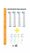 5D NEW WHITE Oral B Uyumlu ORTODONTİK Clean Döner Başlık - 1