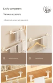 Deliksiz Banyo Terlik Rafı - Siyah - 70cm - Üç Katlı - 11