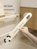 Deliksiz Duvara Monte Banyo Terlik Rafı - Ayakkabı Rafı [48cm] 2 Çift + Fiyonklar - 5