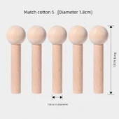 Ahşap Raf Destek Çubuğu - Ahşap Rengi 5 Adet 1.8cm Çap thumbnail 1