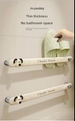 Deliksiz Duvara Monte Banyo Terlik Rafı - Ayakkabı Rafı [48cm] 2 Çift + Fiyonklar - 9