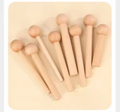 Ahşap Raf Destek Çubuğu - Ahşap Rengi 5 Adet 1.2cm Çap thumbnail 9