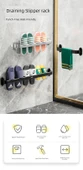 Deliksiz Alüminyum Banyo Terlik Rafı - Gümüş - 1 ve 2 Terlik Kapasiteli - 6