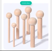 Ahşap Raf Destek Çubuğu - Ahşap Rengi 5 Adet 1.8cm Çap thumbnail 8