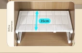 Teleskopik Katmanlı Gardırop Rafı - Uzunluk 32-40 Genişlik 35-45 Yükseklik 38cm - 11