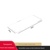 Penceresiz Banyo Rafı Mutfak Tezgahı - Pencere Uzatma Plakası 50x20 cm - 1