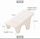 Tek Ayaklı Ayakkabı Rafı Dolabı - Gri - 8'li Paket - 10