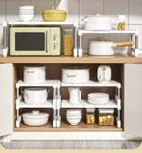Mutfak Dolabı Organizer Rafı - Düz Uzunluk (28.5-36) Genişlik 26 Yükseklik 33cm - 10