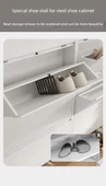 Ahşap Kapaklı Ayakkabı Dolabı Rafı - 7
